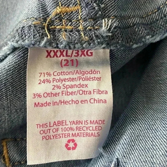 🆕NOHO Curvy Plus-Size Mid Blue Jegging 3XG🆕 - Picture 9 of 11